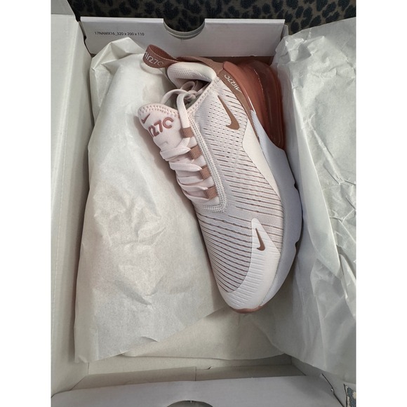 Nike Air Max 270 Women's Running Shoes Pomegranate Pearl Pink White Sz 7 - Picture 2 of 11
